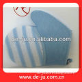 Gift Present Blue PE Sisal Sponge Scrub Gloves